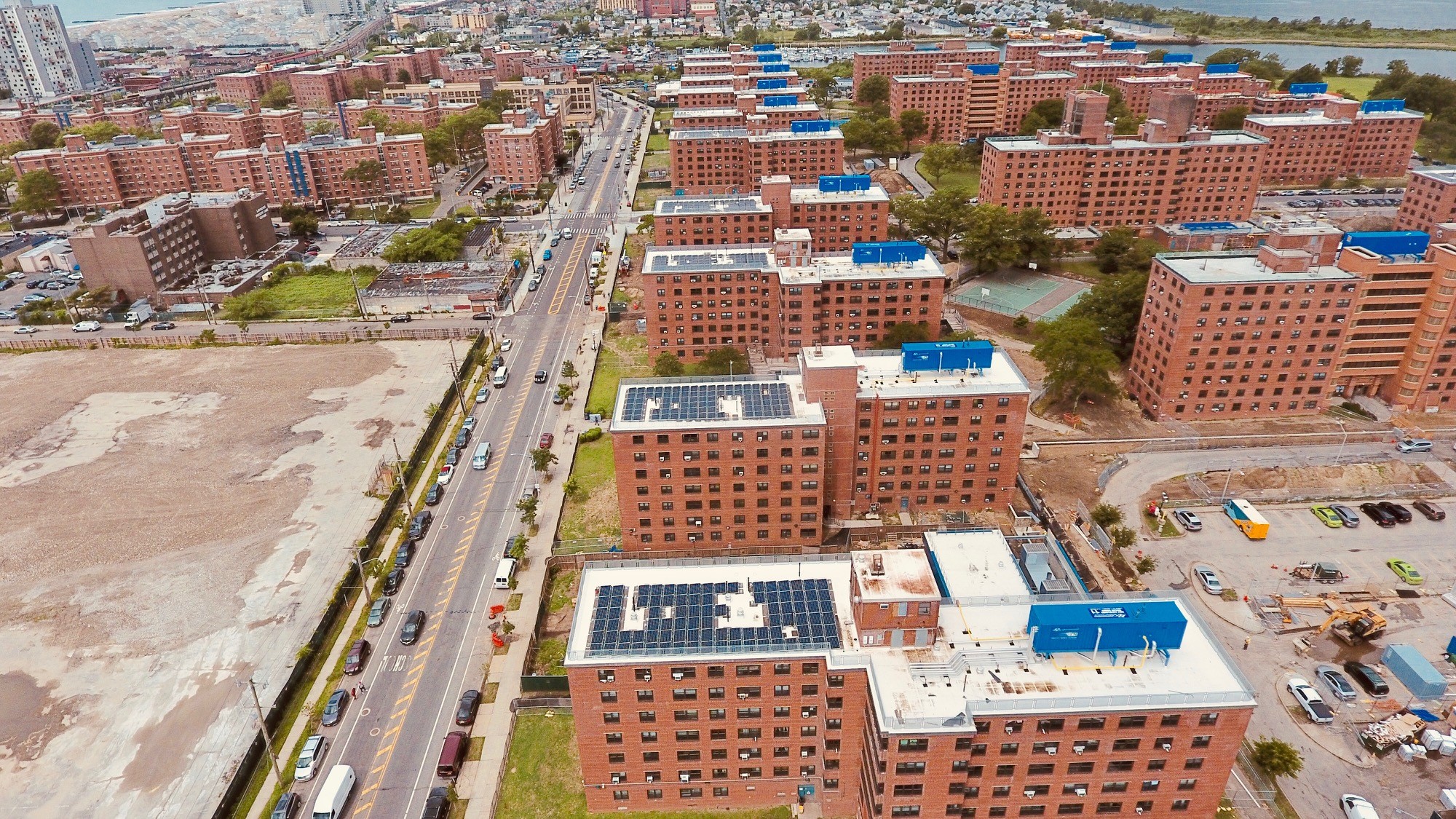 Since 2014, APTIM has partnered with the New York City Housing Authority (NYCHA) to provide Program Management and Construction Management, ensuring that residents have safe and resilient housing for years to come. The Recovery & Resilience program provides renovations and upgrades to occupied, multi-story residential buildings at more than 35 NYCHA developments in effort to rebuild stronger and more resilient following the devastation of Hurricane Sandy.