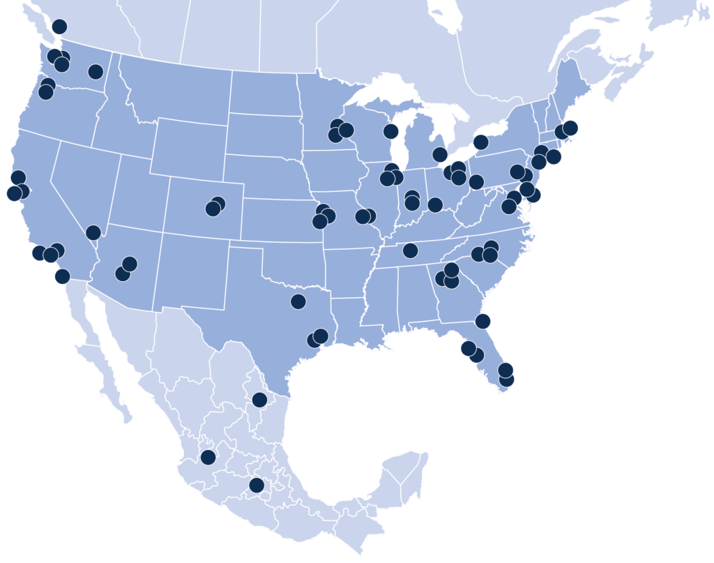 2025 Sustainable Sport Index (SSI) participant map.